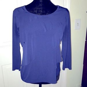 Worthington blue layered blouse